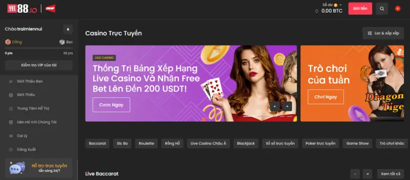 Thông tin tổng quan về nhà cái M88